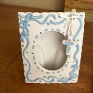 Porcelain frame for baptism/1st communion